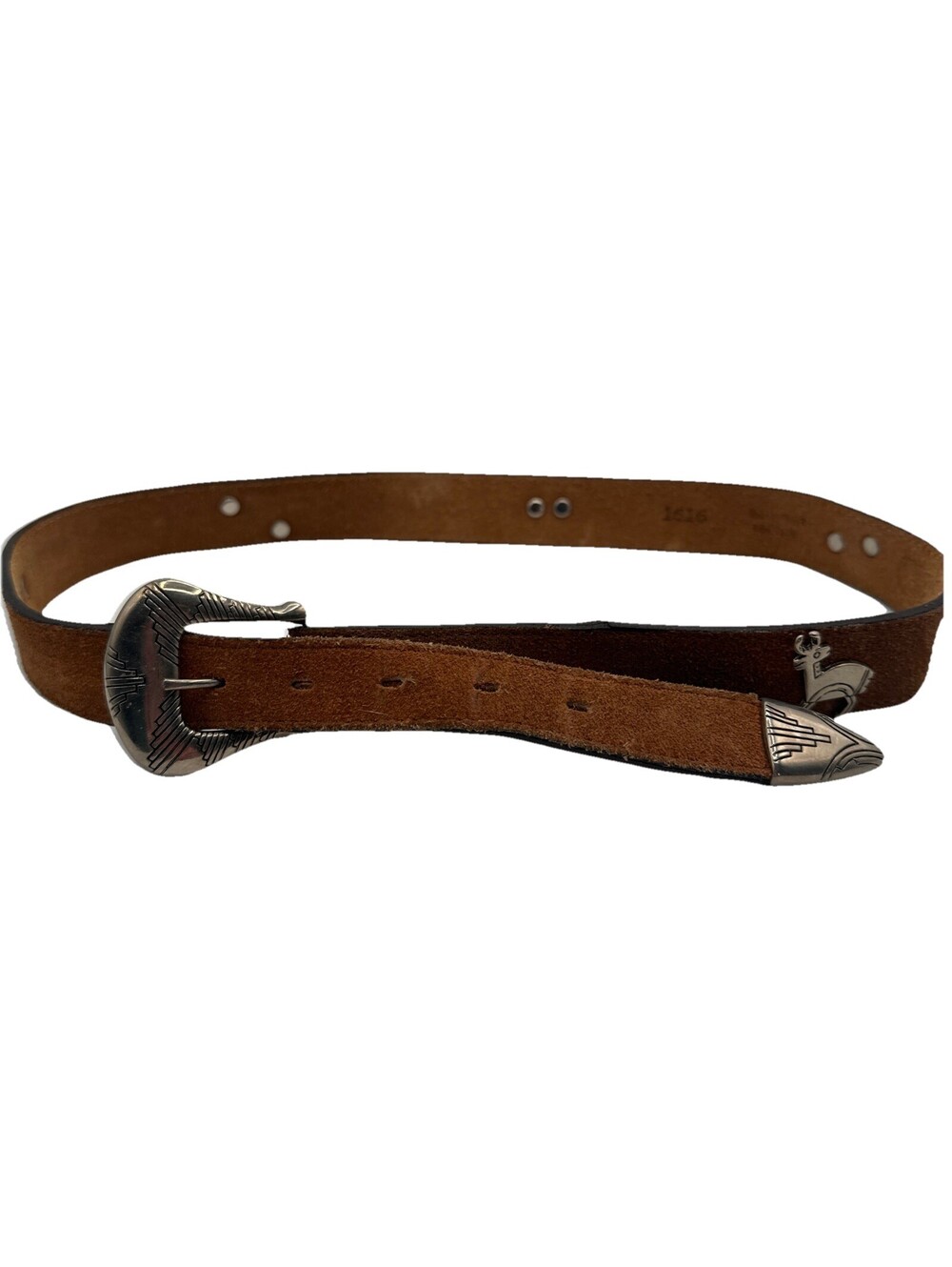 Vintage Kokopelli Leather Concho Belt Size 30 Southwestern Western Boho